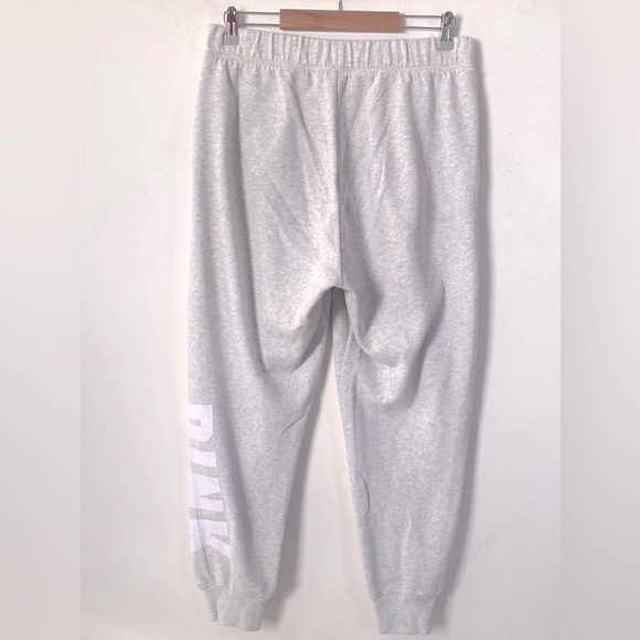 (A8) VICTORIA'S SECRET Pink Everyday Lounge Relaxed Joggers, Heather Grey, Sz M - Picture 9 of 12
